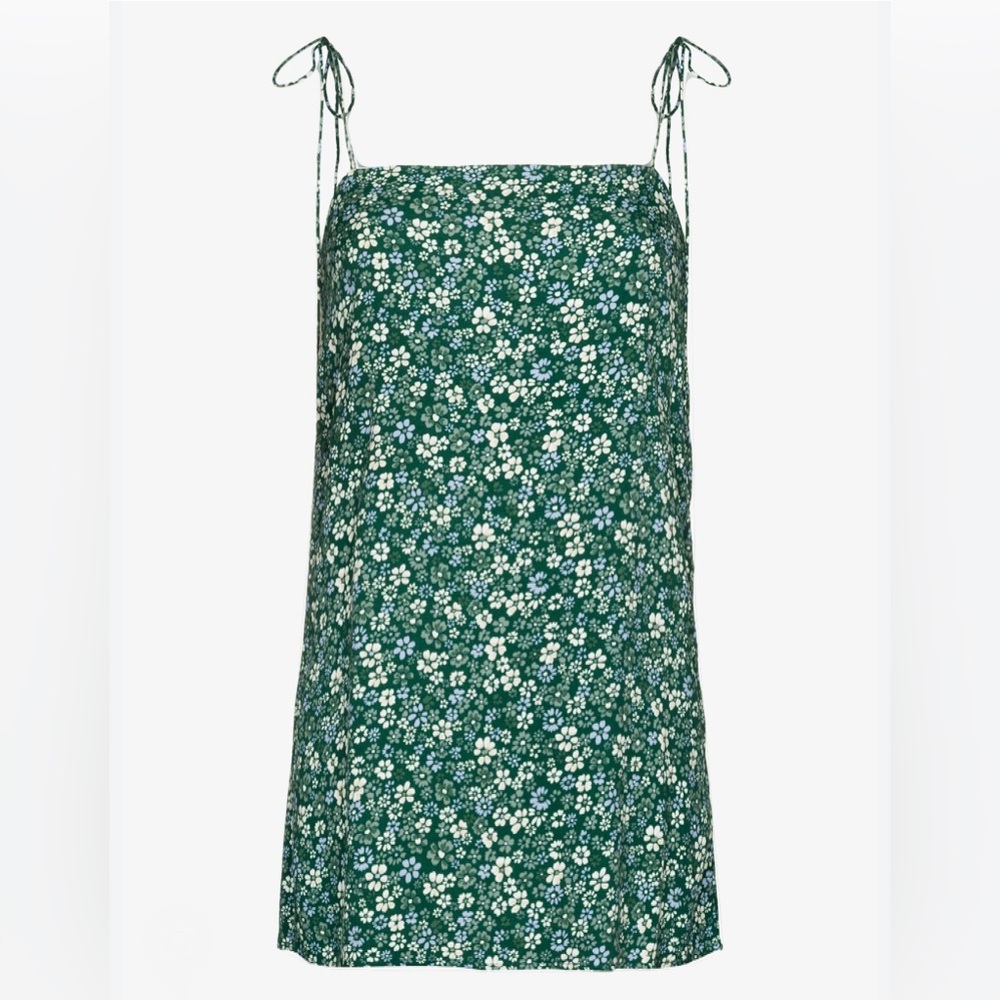Reformation Agean Tie Strap Mini Dress